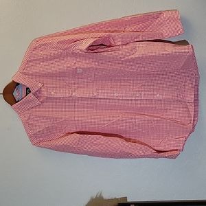 CHAPS Easy Care Medium Checkered Button Down Long Sleeve Shirt